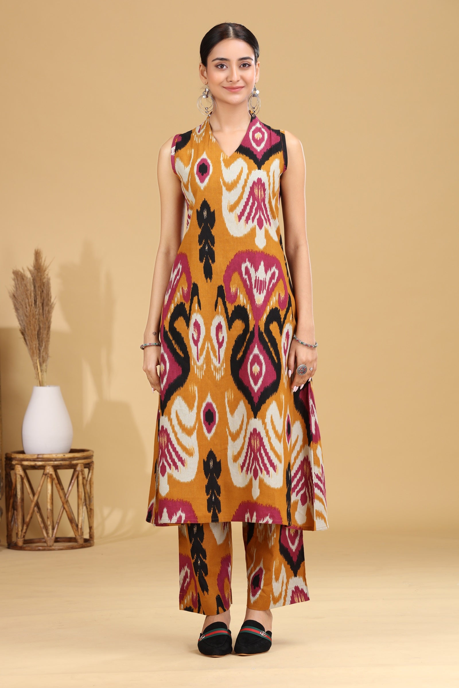 Ikat print co-ord set main image 1