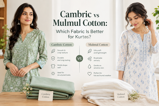 Cambric vs Mulmul Cotton: Which Fabric Is Better for Kurtas?