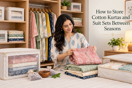 How to Store Cotton Kurtas and Suit Sets Between Seasons