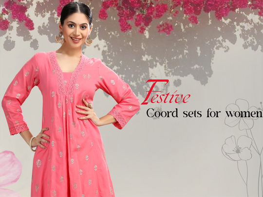 festive coord set for women