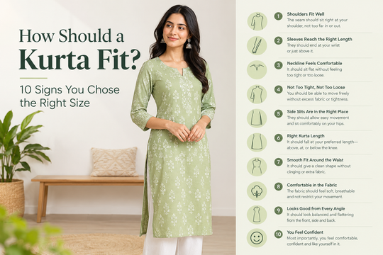 How Should a Kurta Fit? 10 Signs You Chose the Right Size