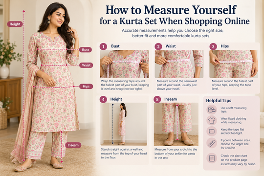 How to Measure Yourself for a Kurta Set When Shopping Online