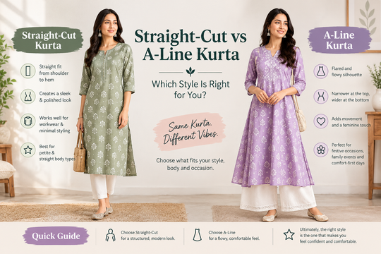 Straight-Cut vs A-Line Kurta: Which Style Is Right for You?