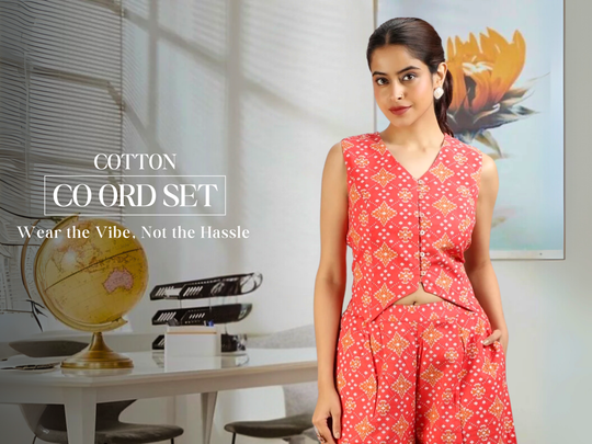 cotton coord set for women