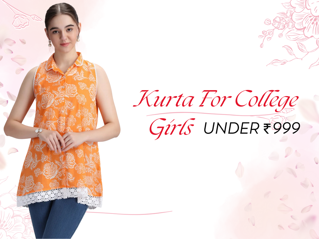 kurtas for college girls under 999 at cotton culture