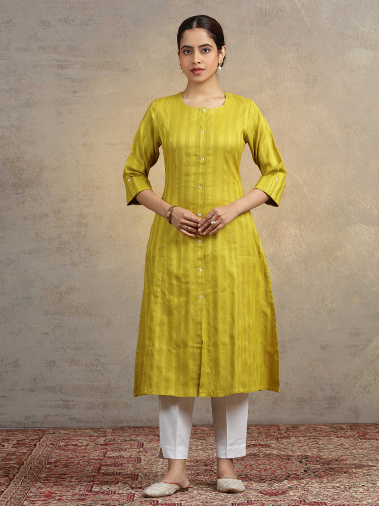 Light Green Pure Cotton Straight Kurta