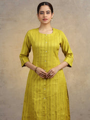Light Green Pure Cotton Straight Kurta
