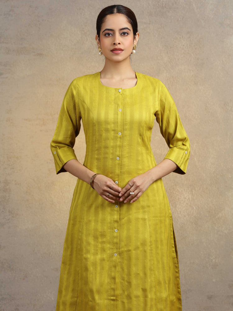 Light Green Pure Cotton Straight Kurta
