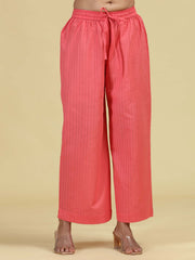 Rose Pink Pure Cotton Embroidered Co-Ord Set