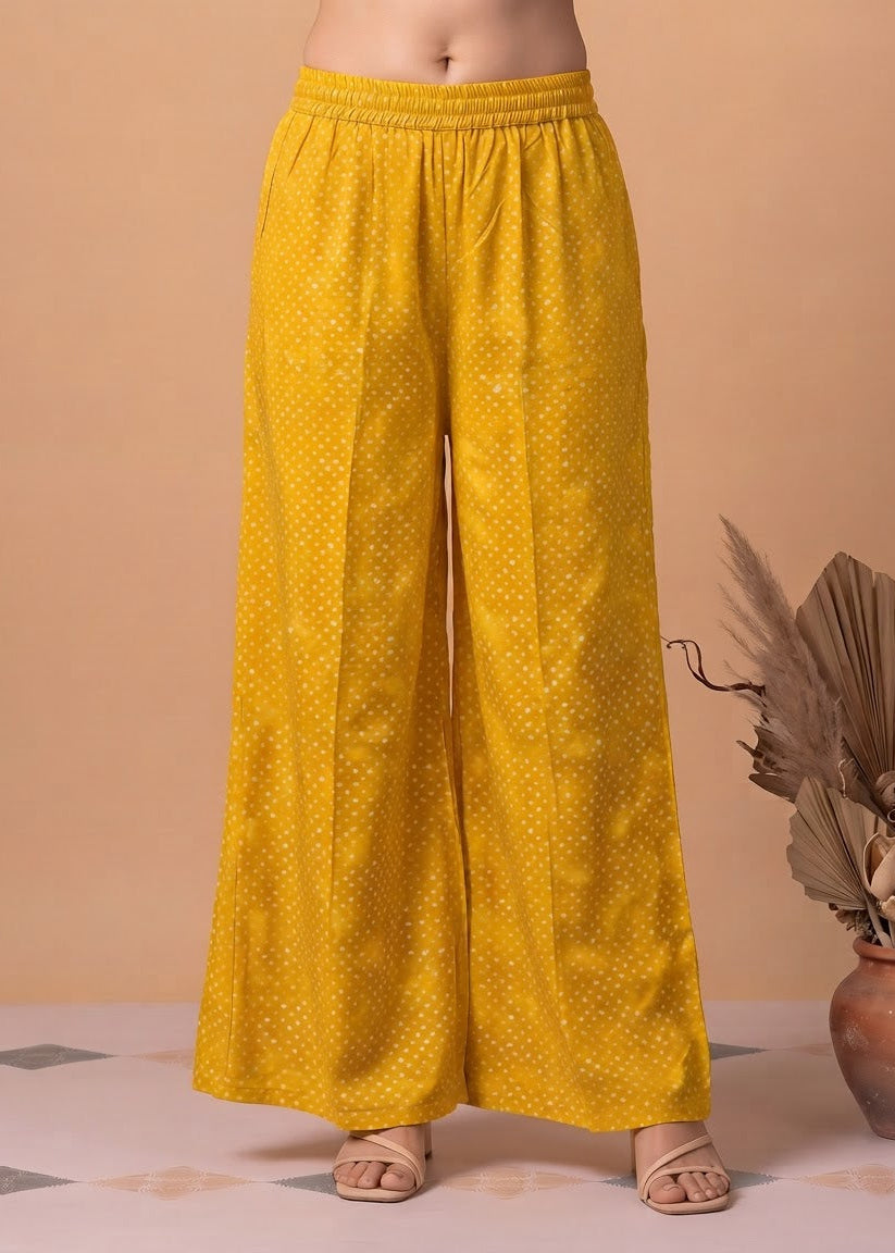 Yellow Floral Embroidery Co-Ord Set