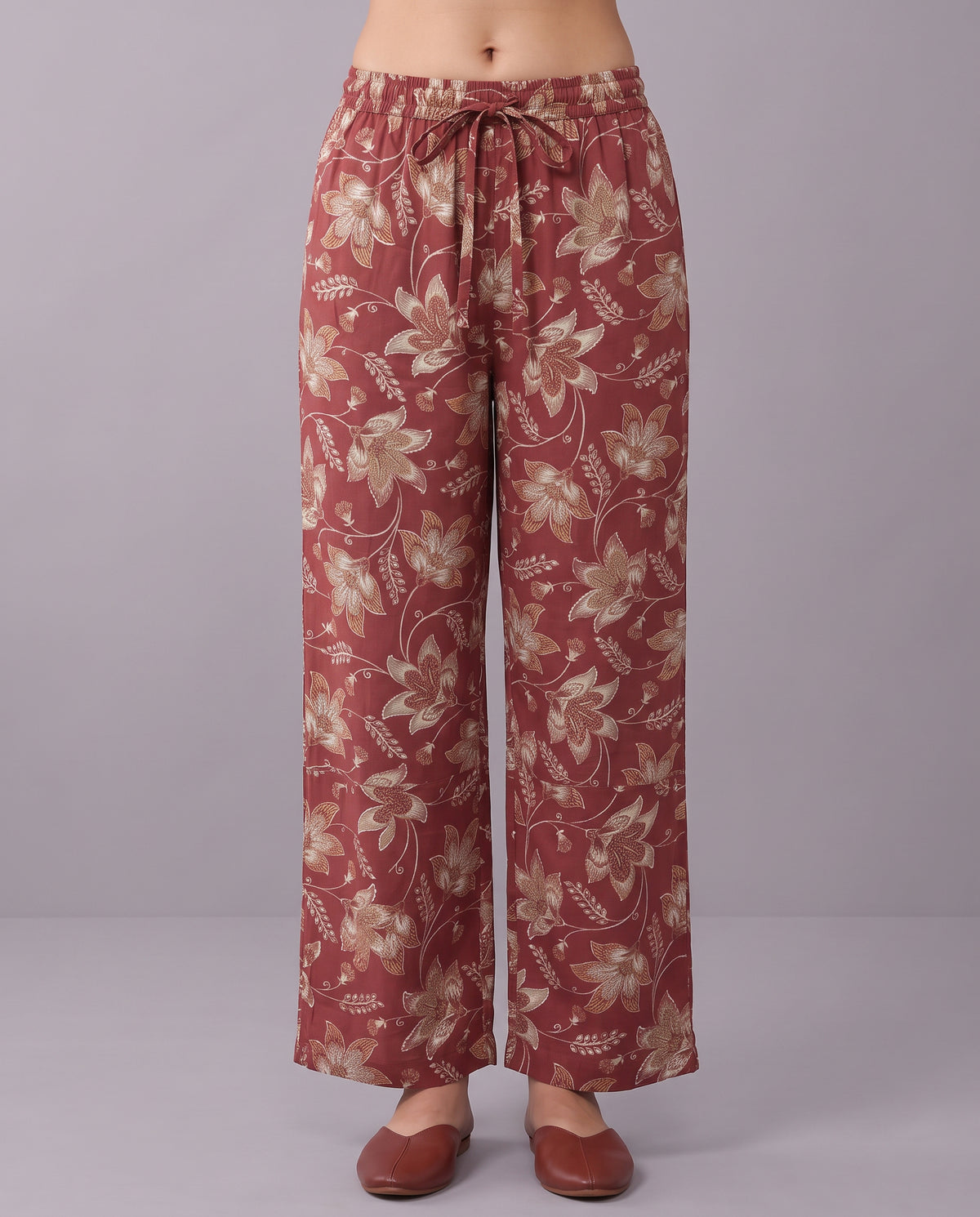 Deep Rose Pink Floral Embroidery Co-ords Set