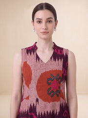 Multicolor Pure Cotton Medallion Print Straight Kurta