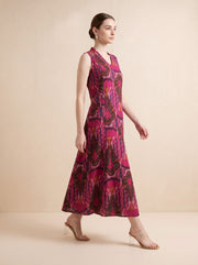 Pink Pure Cotton Medallion Print Straight Kurta