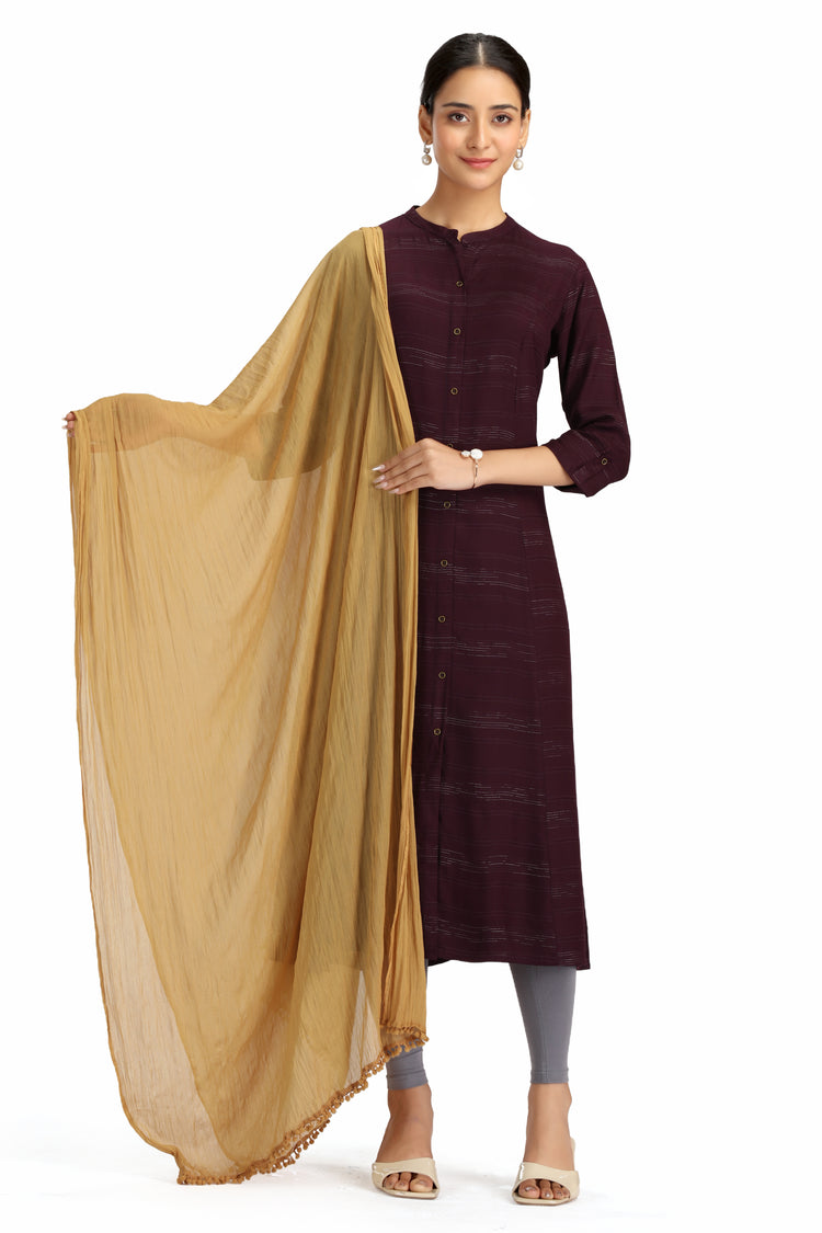 Beige Chiffon Dupatta