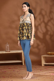 Black Printed Cotton Tunic