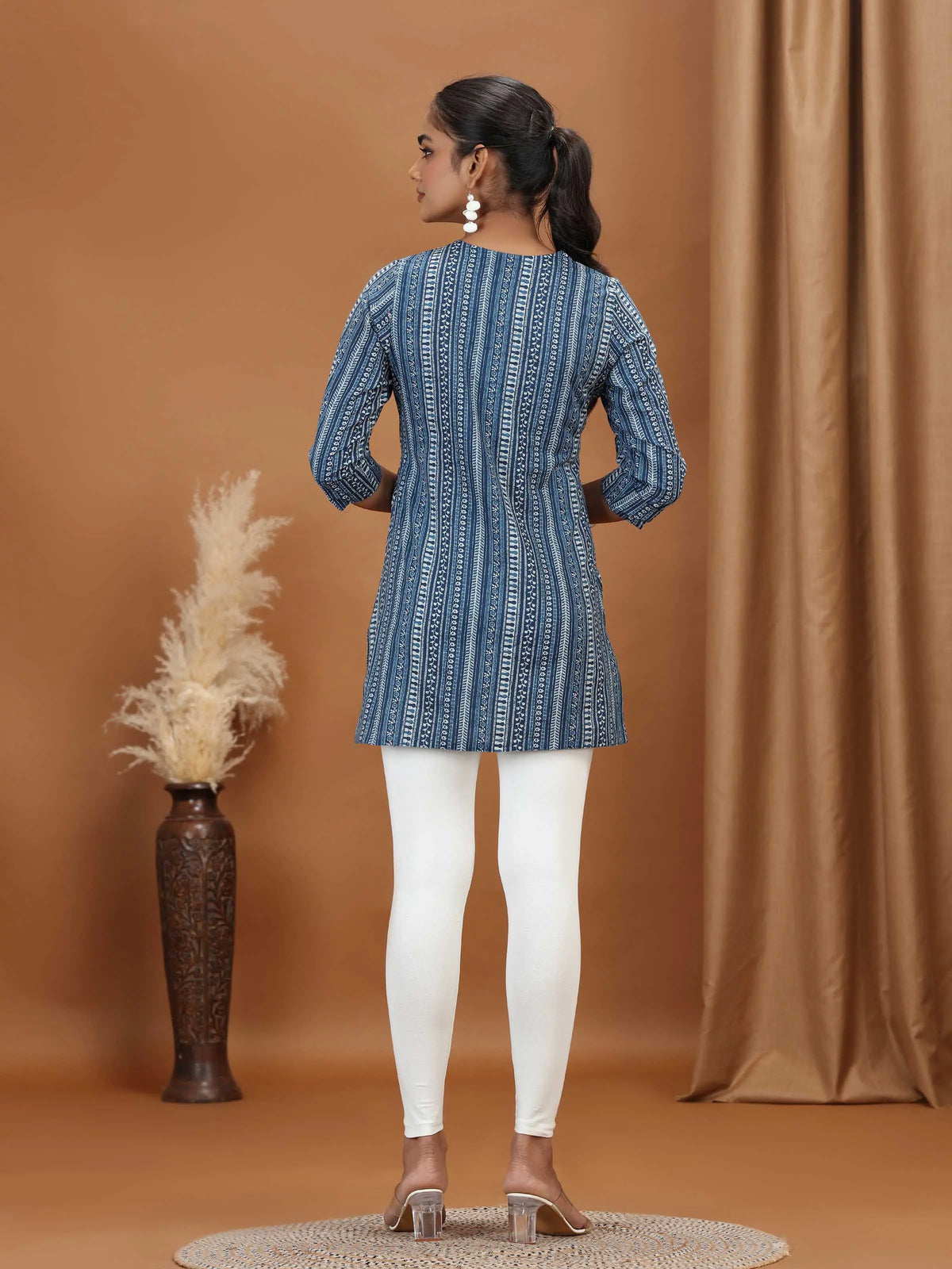 Indigo Printed Cotton Tunic