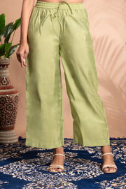Light Green Embroidered Straight Ethnic Set