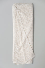 White Net Embroidered Dupatta for women