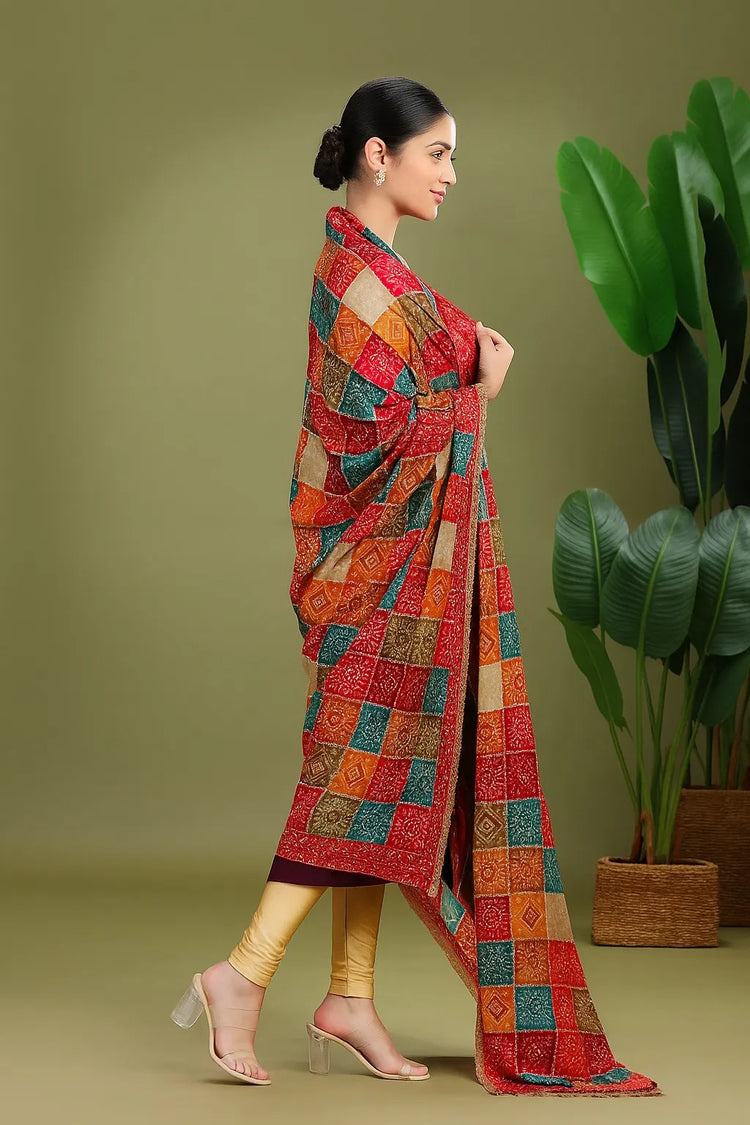 Multi Chiffon Floral Printed Dupatta