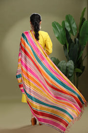 Multicolor Chiffon Floral Printed Dupatta