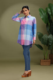 Multicolor Cotton Flex Printed Tunic