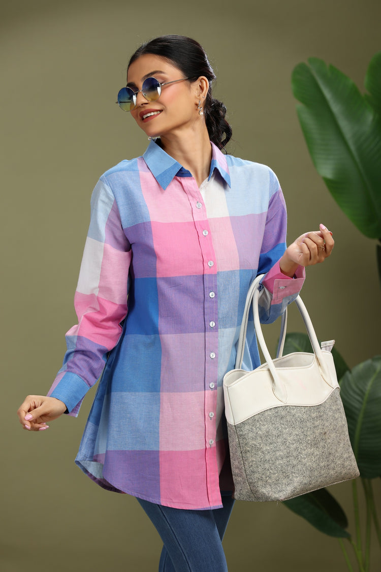Multicolor Cotton Flex Printed Tunic