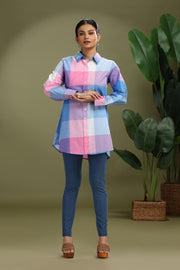Multicolor Cotton Flex Printed Tunic