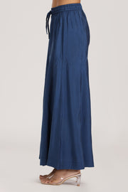 Royal Blue Roman Silk Solid Palazzo