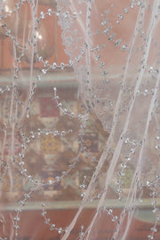 Silver Net Embroidered Dupatta for women and girls