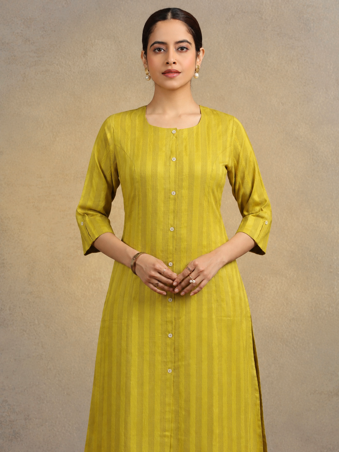 Light Green Pure Cotton Straight Kurta