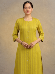 Light Green Pure Cotton Straight Kurta