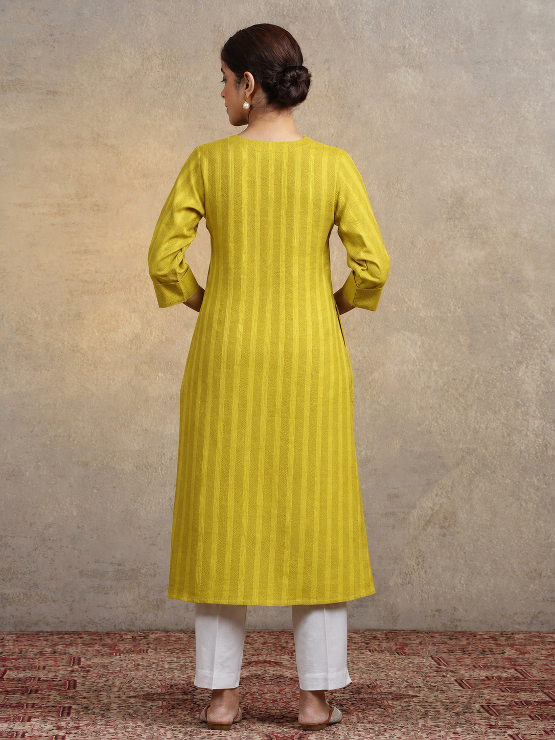 Light Green Pure Cotton Straight Kurta