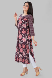 Jazeera Light Purple Cotton A-Line Kurta
