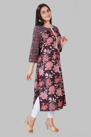 Jazeera Light Purple Cotton A-Line Kurta