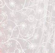D5 Off White Embroidered Dupatta