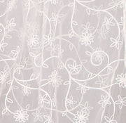 D6 Off White Embroidered Dupatta