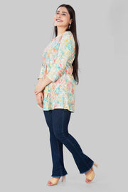 Mahek Multicolour Rayon Short Kurtis