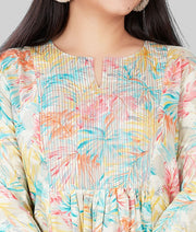 Mahek Multicolour Rayon Short Kurtis