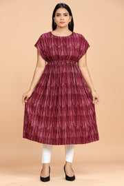 Mahfuzah Purple Rayon Party Gown