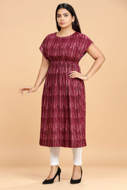 Mahfuzah Purple Rayon Party Gown