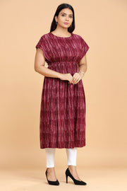 Mahfuzah Purple Rayon Party Gown
