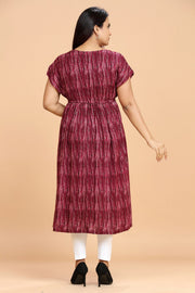 Mahfuzah Purple Rayon Party Gown