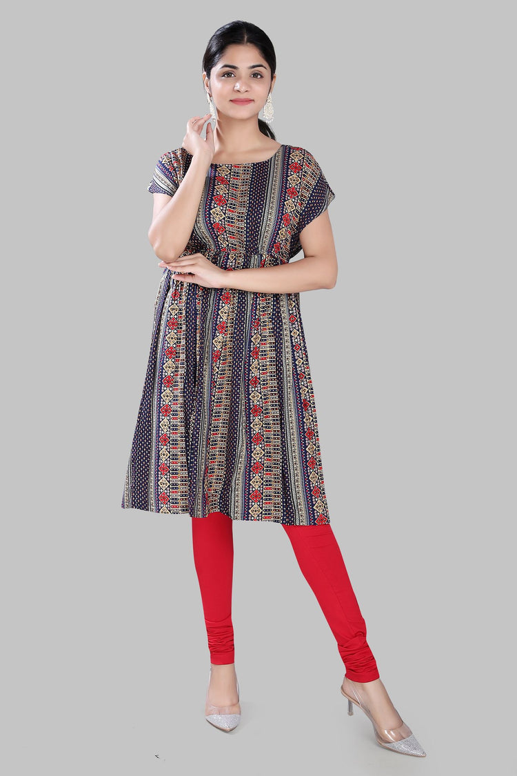 Mahfuzah Multicolour Cotton Kurti