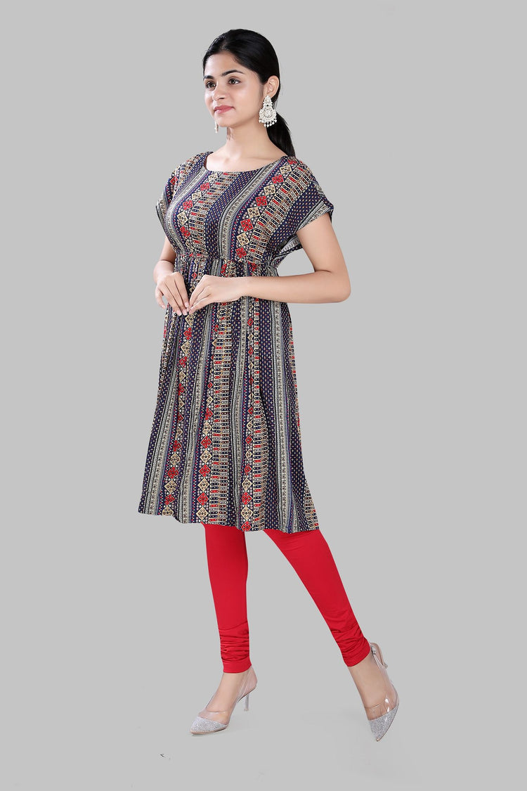 Mahfuzah Multicolour Cotton Kurti