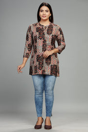 Samira Multicolor Rayon Short Kurta