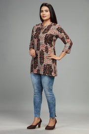 Samira Multicolor Rayon Short Kurta