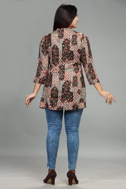 Samira Multicolor Rayon Short Kurta