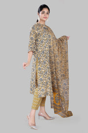 Taslima 1 Beige Jaipuri Cotton Suit Set