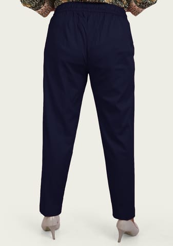 Cute Navy Blue Pants - Blue Trouser Pants - High Waisted Pants - Lulus